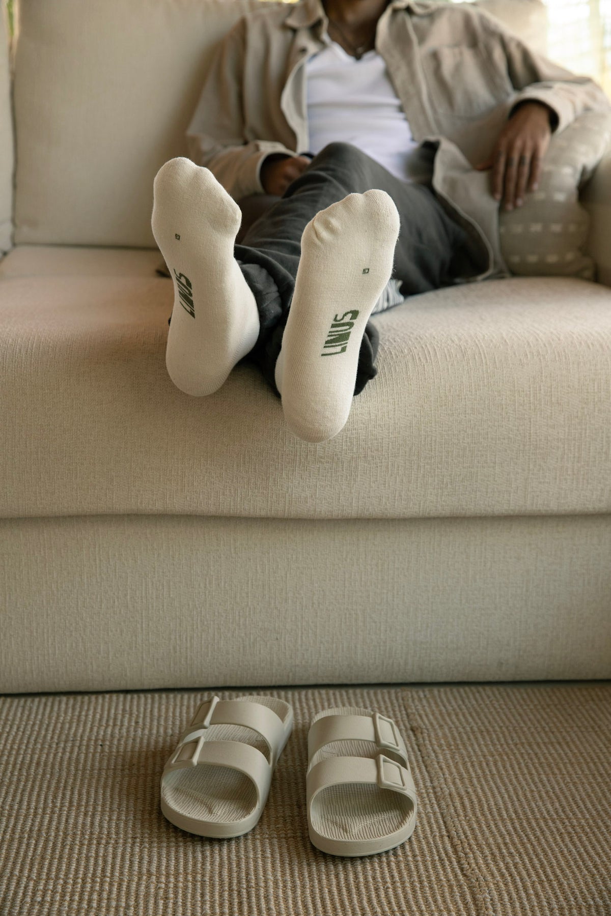 Linus Sandals - Vanilla (Vegan)